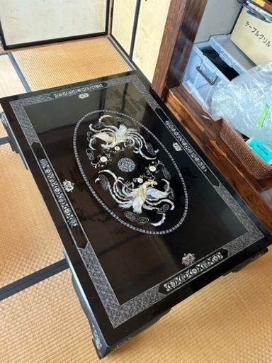 螺鈿細工テーブル