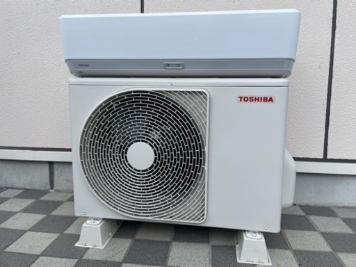 TOSHIBA 東芝 ルームエアコン 大清快 2022年製 RAS-J401RKS(W) ホワイト 単相100V 14畳用 室外機 RAS-J401ARKS リモコン付 ポンプダウン済