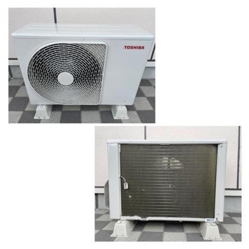 TOSHIBA 東芝 ルームエアコン 大清快 2022年製 RAS-J401RKS(W) ホワイト 単相100V 14畳用 室外機 R