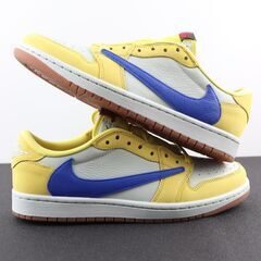 新作  Air Jordan 1  トラヴィススコット カナリー スニーカー