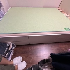 ベッド、引き出し付き、美品、家具の画像