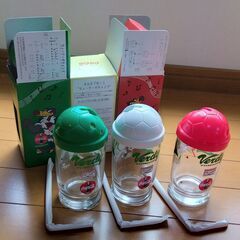 新品 コカ・コーラ オレオレ グラス 3個セット サッカー 東京 読売 ヴェルディ 日本 KITAZAWA ストロー 演奏 レア レトロ 年代物の画像