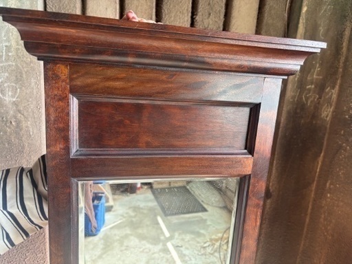 高品質 松本民芸家具 ウォールミラー