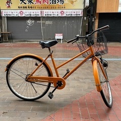 【前後のタイヤ新品】  26インチ シティーサイクル　