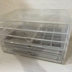無印良品　アクリルケース　ベロアケース　収納ケース
