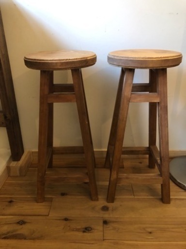 家具 椅子 カウンターチェア二脚