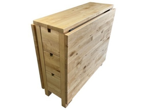 NO.1469【美品】IKEA イケア NORDEN ノーデン テーブル ダイニングテーブル 折り畳み 収納付き 中古
