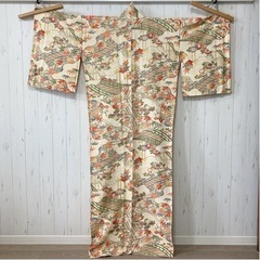 ⑦【新品】着物 もみじ 紅葉 レトロ 昭和 お誂え アンティーク...