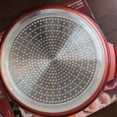 鍋日和 マーブルダイヤモンド加工IH対応ガラス蓋付卓上鍋３０cmの画像