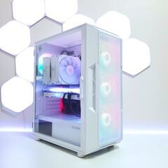 デバイスセット GTX1070Ti Corei7 SSD512GB ホワイト ゲーミングPC 全国発送 キャッシュレス決済対応の画像