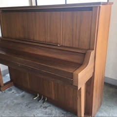 お値下げ■ 兵庫県より アップライトピアノ GERSHWIN ガーシュイン 東日本ピアノ 木目 GA-50 ３本ペダル 音鳴ります ■ YAMAHA W102 似たデザインの画像