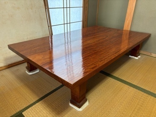 一枚板　座卓　ローテーブル