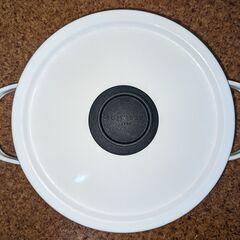 富士ホーロー 22cm 蒸し皿付 深型 ソリッドディープキャセロールの画像