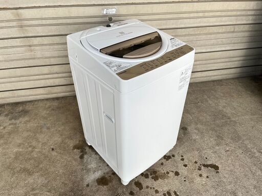 単身者向け 全自動洗濯機 6K 東芝 AW-6G8 2019年製 中古動作品 クリーニング済み
