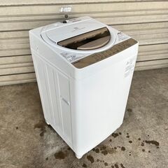 単身者向け 全自動洗濯機 6K 東芝 AW-6G8 2019年製...