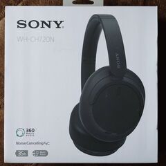 ソニー ワイヤレスヘッドホン SONY WH-CH720N 黒 (ヨーロッパモデル)