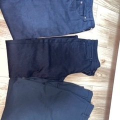 ブラック　ジーンズ　スーツパンツ　セット