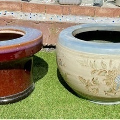 大型火鉢とレンタン火鉢 ⭐︎ローテーブルに利用出来ます