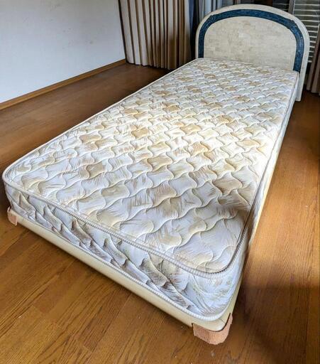 【破格】大理石調ベッド　家具 ベッド シングルベッド