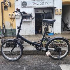 折りたたみ自転車　２０インチ　6変速　黒　配達可能