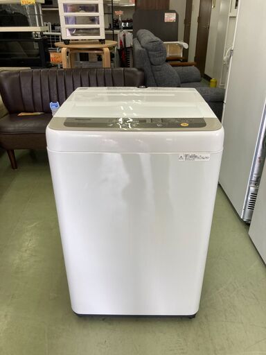 【リサイクルショップ　ピカソ　小松原】★分解洗浄済み★パナソニック 6kg 全自動洗濯機 2018年製 NA-F60B11-N シャンパン★3839★