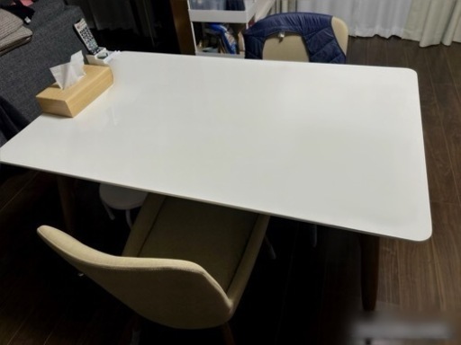 リビングテーブル　ダイニングテーブル　チェアセット