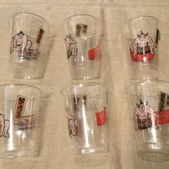 【未使用】大相撲 プラスチック コップ  カップ　6個セット　非売品