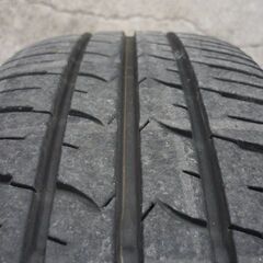 バリ溝 175/65R15 4本 2022年製造 GOOD YEAR Efficent Grip ECO 鉄ホイール 5.5J ＋45 PCD100 ハブ54㎜の画像