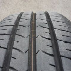 バリ溝 175/65R15 4本 2022年製造 GOOD YEAR Efficent Grip ECO 鉄ホイール 5.5J ＋45 PCD100 ハブ54㎜の画像