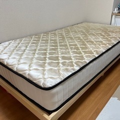 シングルベッド マットレス付き 無料