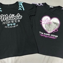 【美品】2枚セット　160cm 女の子 Tシャツ の画像