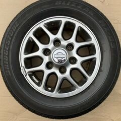 日産 純正 15ｲﾝﾁ 6穴 ｱﾙﾐ ﾎｲｰﾙ  PCD 139.7 ｴﾙｸﾞﾗﾝﾄﾞ ｷｬﾗﾊﾞﾝ 等の画像