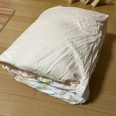 未使用掛け布団×薄布団シーツありの画像