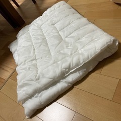 未使用掛け布団×薄布団シーツありの画像