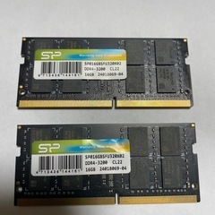 ノートパソコン用メモリ16G×2=32G 　