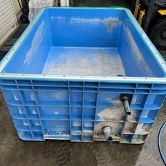 ジャンボックス サンコー　1000L ブルー　サンボックス　錦鯉　金魚　大型水槽 水槽 コンテナ の画像