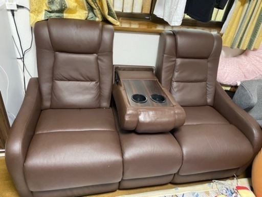 家具 ソファ 3人掛け電源リクライニングソファ
