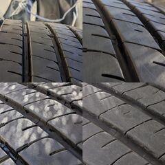 タイヤ2022年製 ホイール+タイヤセット 215/45R17 114.3 純正流用 DUNLOP ENASAVE EC204 トヨタ 195/65R15の車にの画像