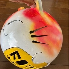 ハンドメイド浮き玉「招き猫　招福」〈兵」