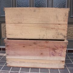 リンゴ箱　木箱　2個　貴重　アウトドア　キャンプ　収納　リメイク　植木台　他の画像