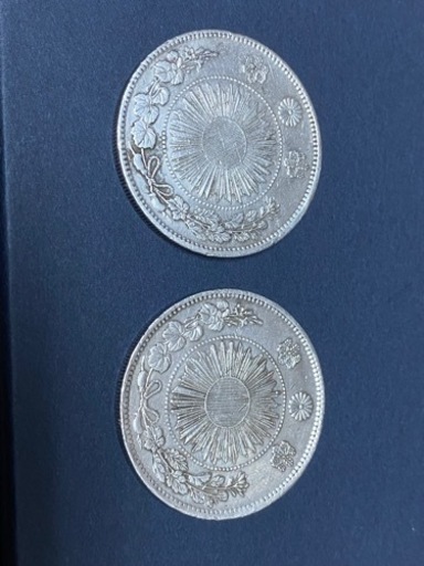 週明けの希望者が出ましたが早めの取引希望で12:00までの連絡で50000円可能【水曜日深夜まで限定】　希少　古銭　旧1円銀貨　美品