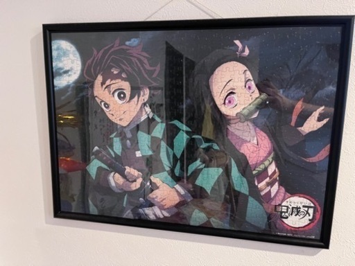 完成品　禰豆子と炭治郎　パズル