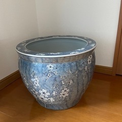睡蓮鉢　火鉢　メダカビオトープ