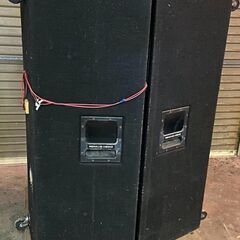 スピーカーエンクロージャー　38cm2発用　
レンカスハインツSR-2　ペア現状品の画像