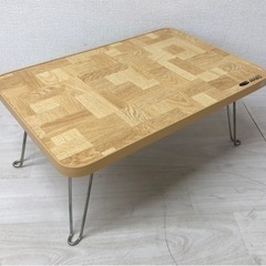 【中古品】折りたたみ ミニテーブル MABO ニューテーブル ナチュラルカラー 生活家具　生活雑貨 の画像