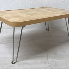 【中古品】折りたたみ ミニテーブル MABO ニューテーブル ナチュラルカラー 生活家具　生活雑貨 の画像