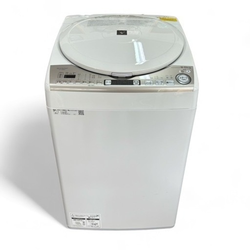 【大幅値下げ！大容量ファミリーサイズ】SHARP シャープ 電気洗濯乾燥機 8kg 2020年製 ES-TX8EKS 洗濯機