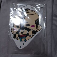 巨匠、姉が描いた　顔のみ特大ステッカー　縦20cm位　横15cm位の画像