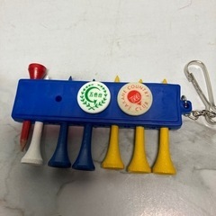 K2405-917 ゴルフボール&ピン まとめ バラ売り不可 中古 ボール10球の画像