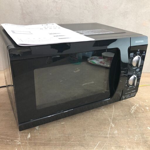 終 IRIS OHYAMA  アイリスオーヤマ 50Hz専用 電子レンジ EMO-F518-5-B 2021年製 24e菊倉NS